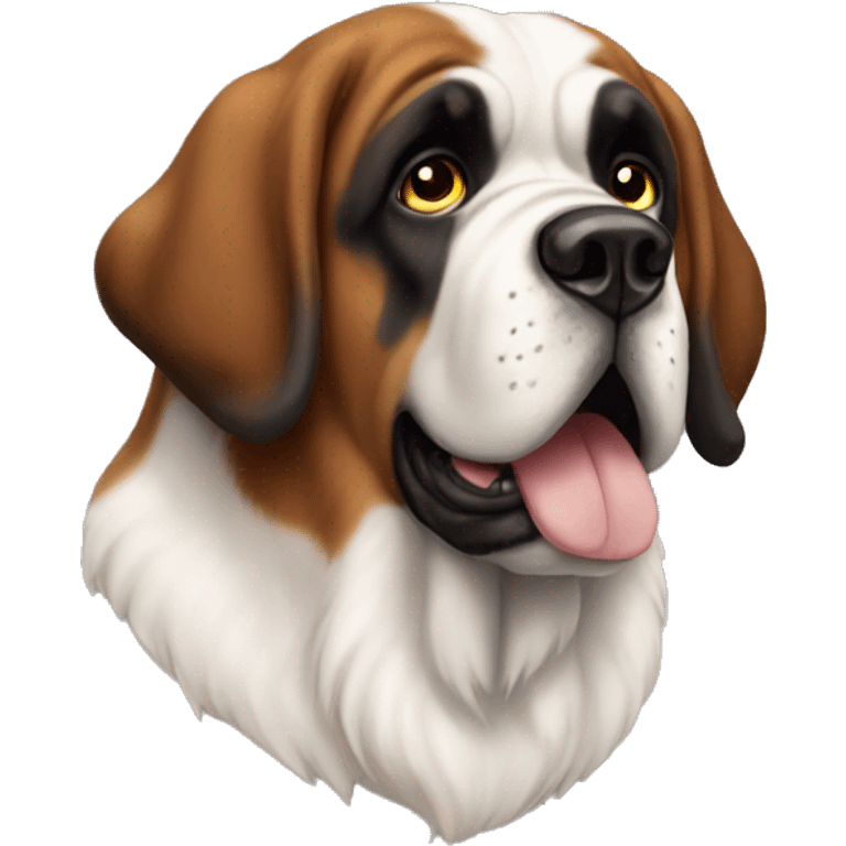 st bernard dog side view emoji