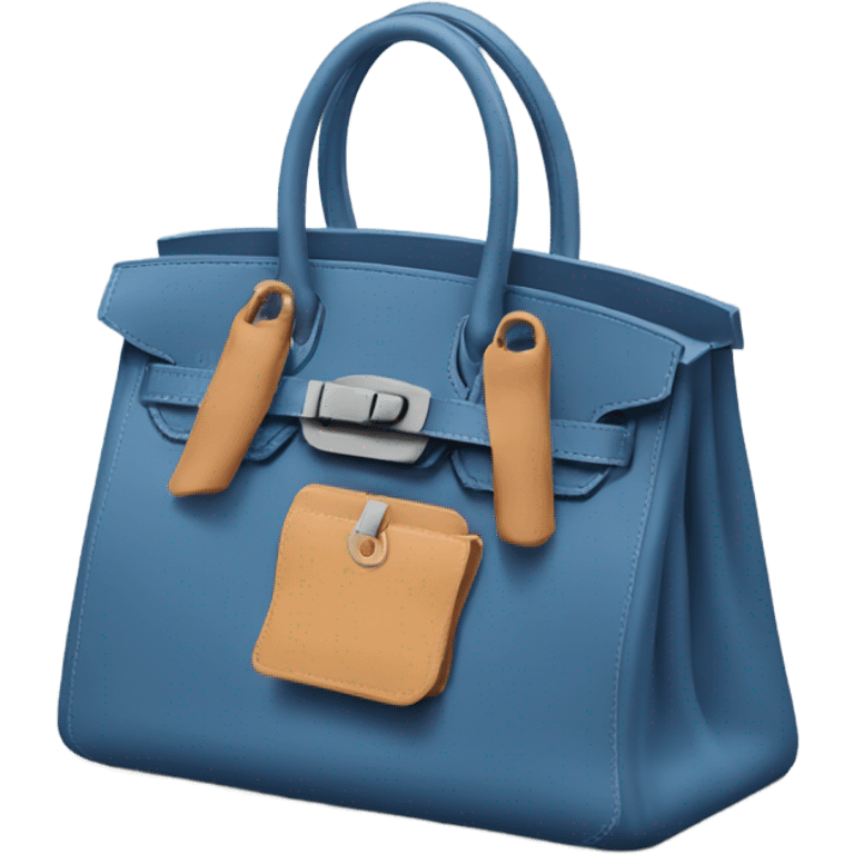 Un sac Birkin bleu  emoji