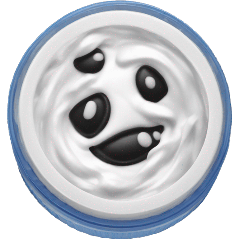 oreo slime in a circle container  emoji