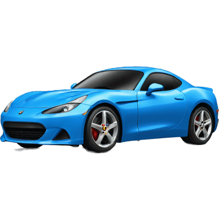 blue sports car emoji