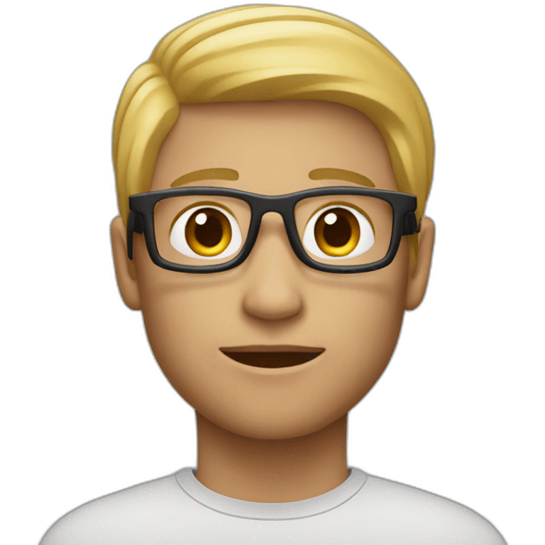 A person wearing apple vision pro emoji