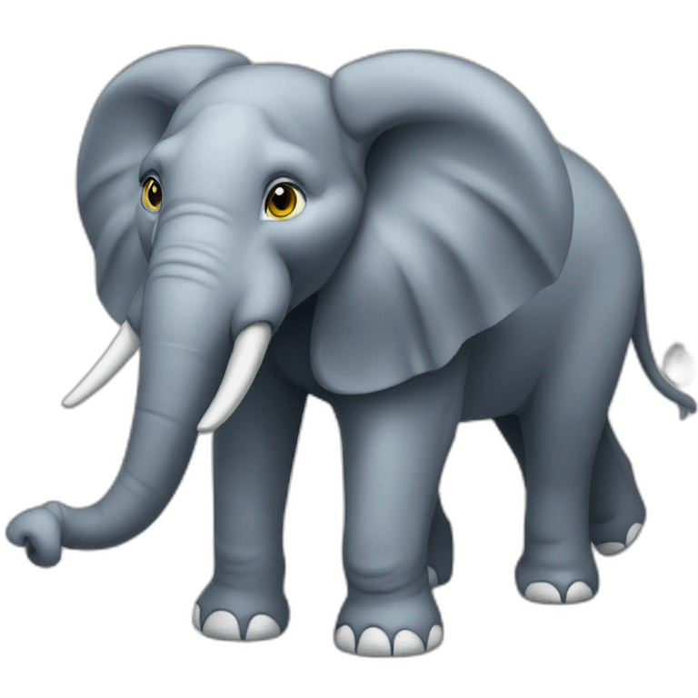 Éléphant est lionne emoji