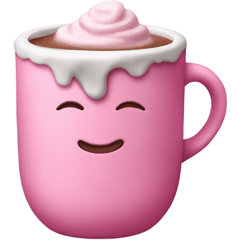 Pink hot chocolate  emoji