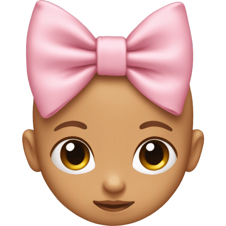 Baby pink bow emoji