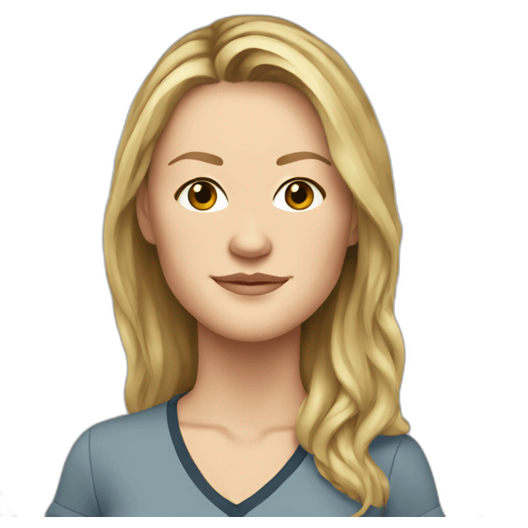 julia-stiles cartoon wearing shirt emoji