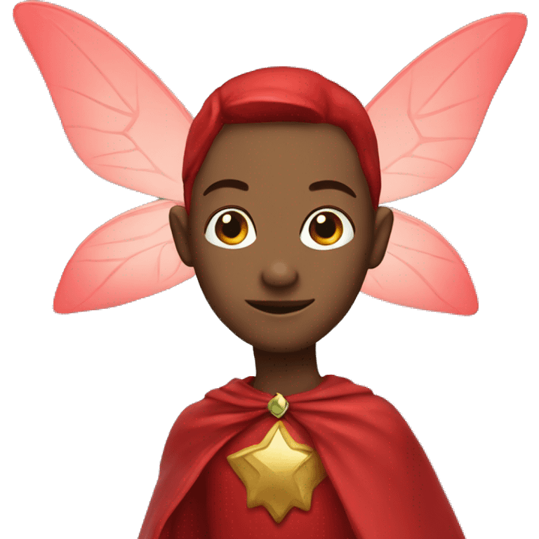 Fairy with a red cape emoji