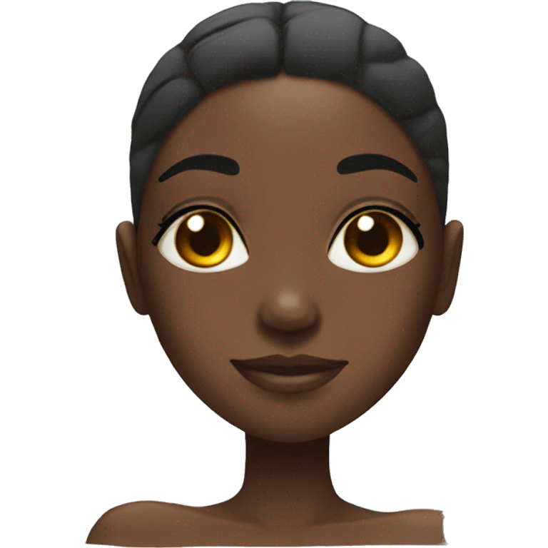 Black girl having a spa day  emoji