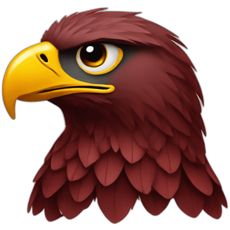 eagle / dark red emoji