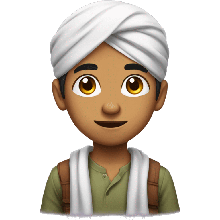 small cute punjabi kid ask for call emoji