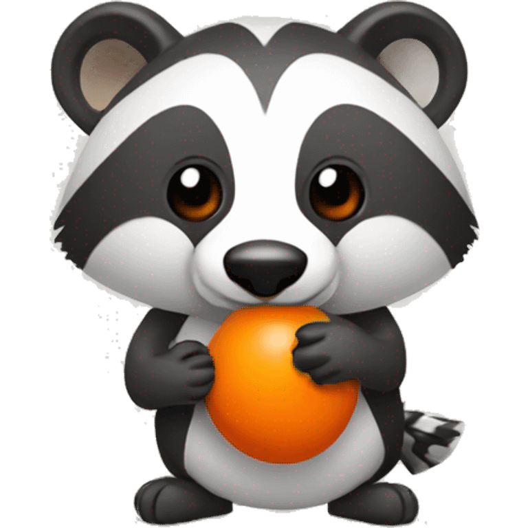 badger with orange maracas emoji