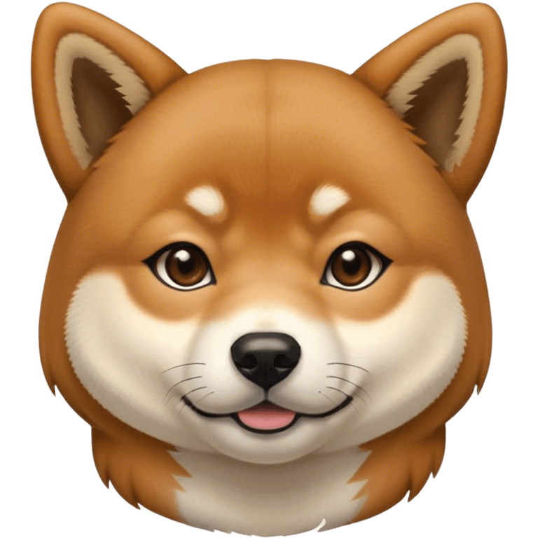 Shiba inu dog girl brown hair long emoji