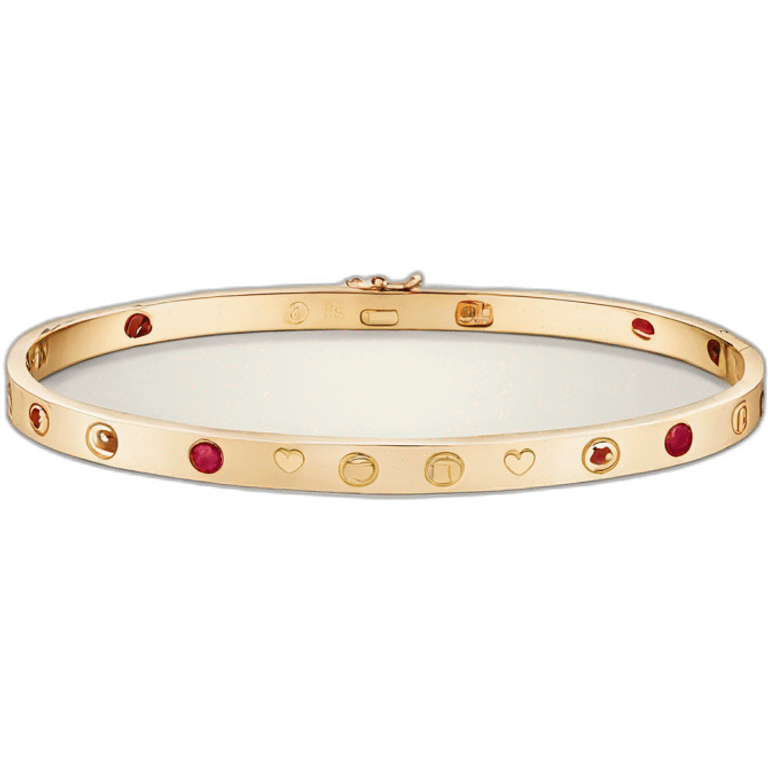 cartier love bracelet Gold emoji