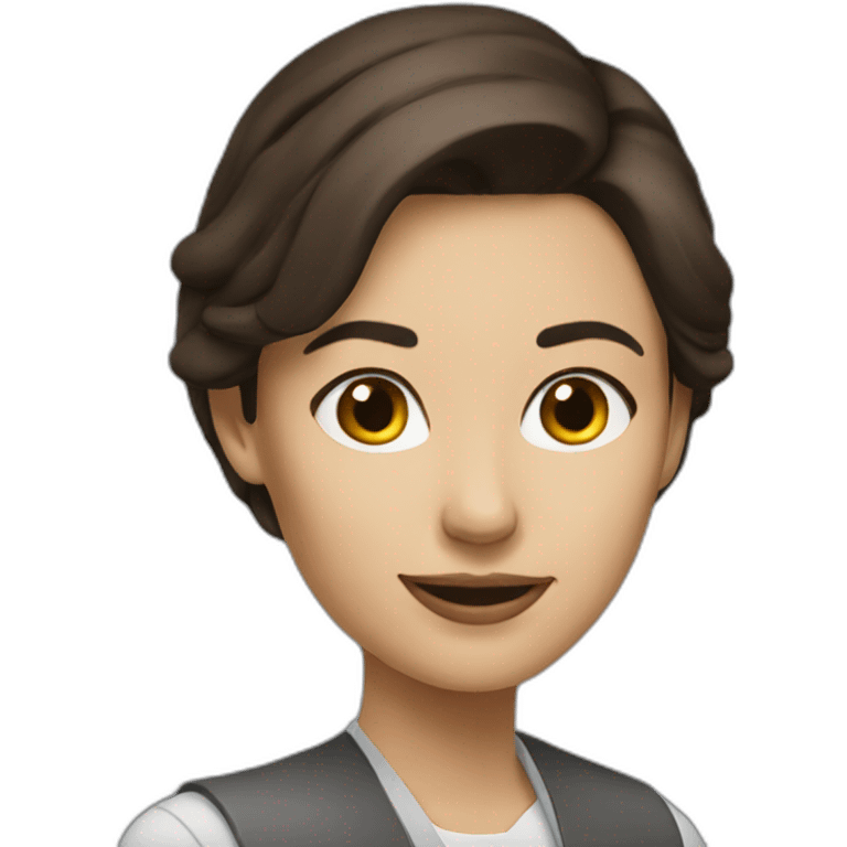 woman business analyst brunette emoji