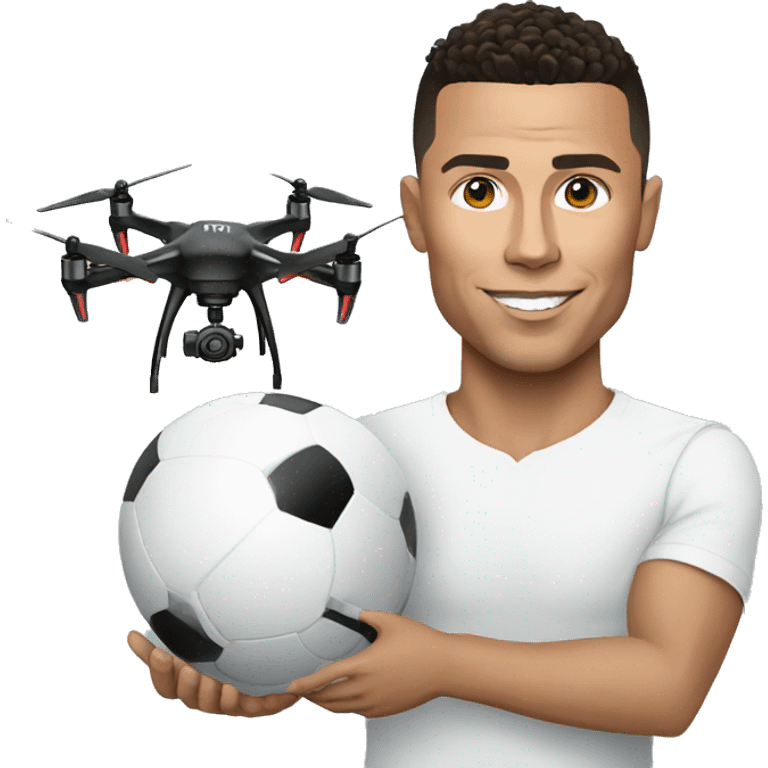 ronaldo with drone emoji