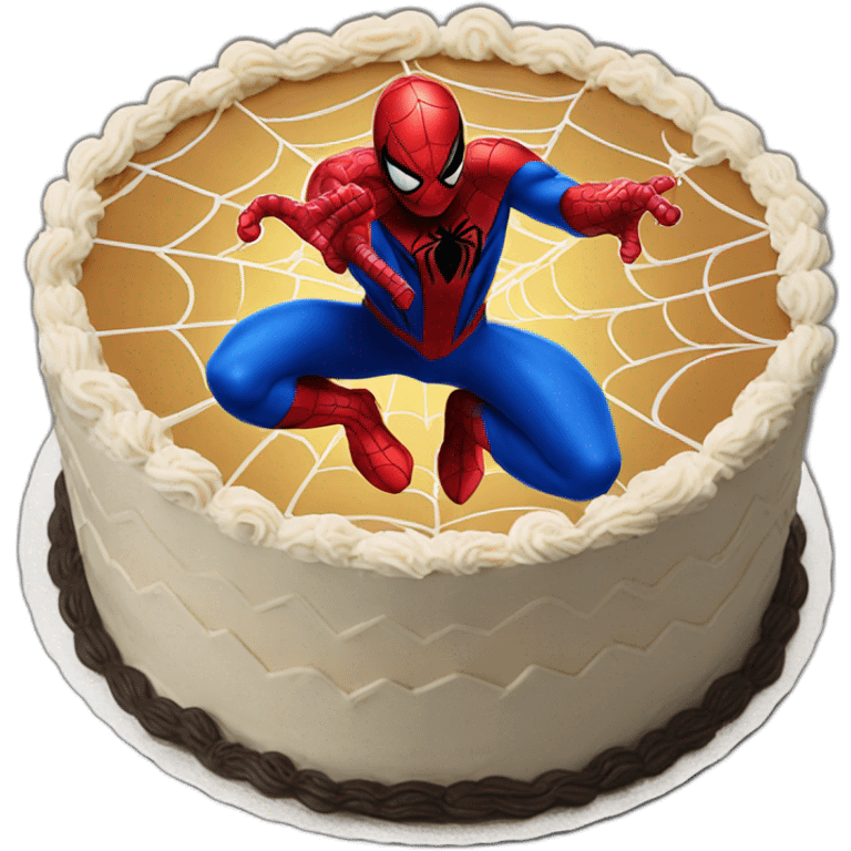 spiderman birthday cake emoji