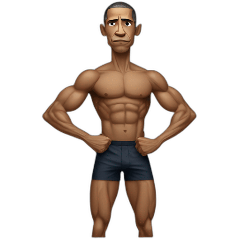 obama skinny muscles emoji