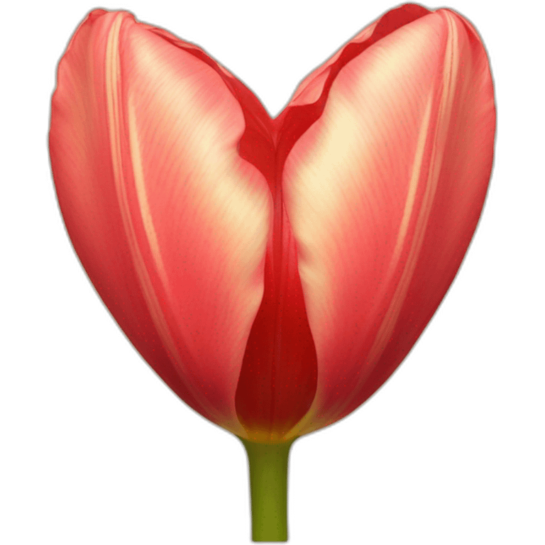 Tulip heart emoji