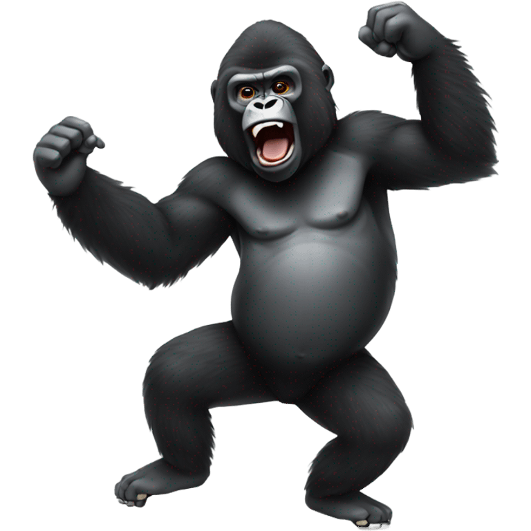 Gorilla dancing  emoji