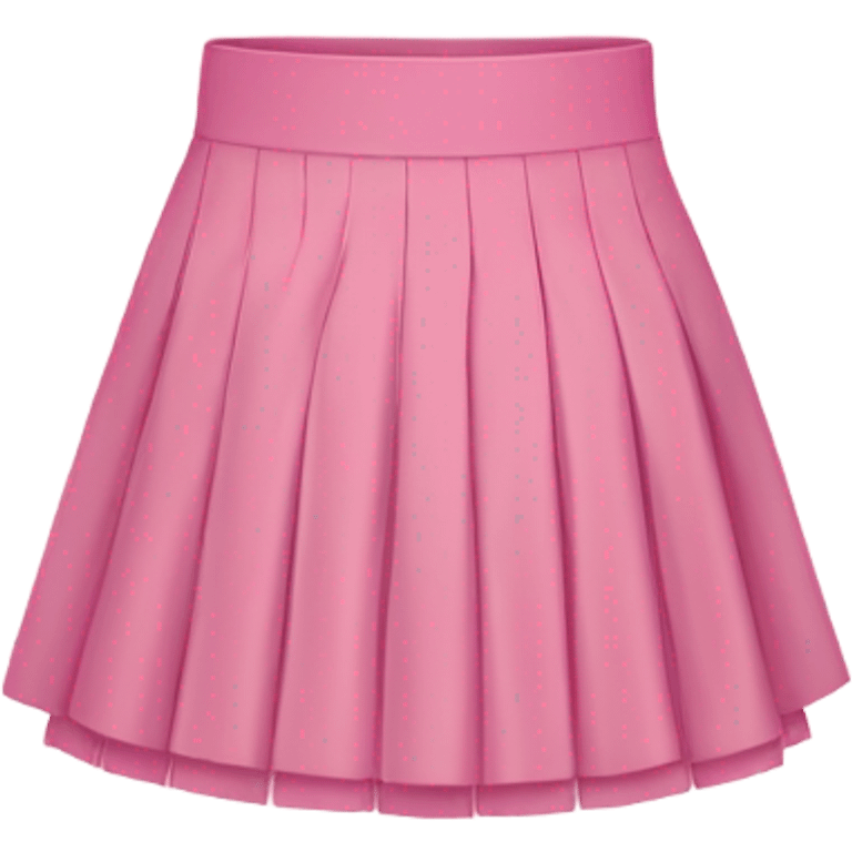  Pink pleated mini skirt, isolated emoji