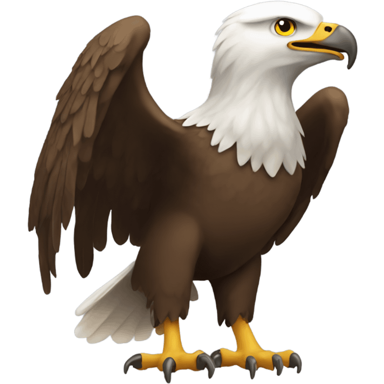 Eagle with ram in its talons emoji