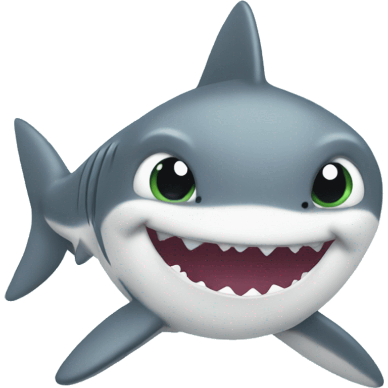 Cute baby shark emoji