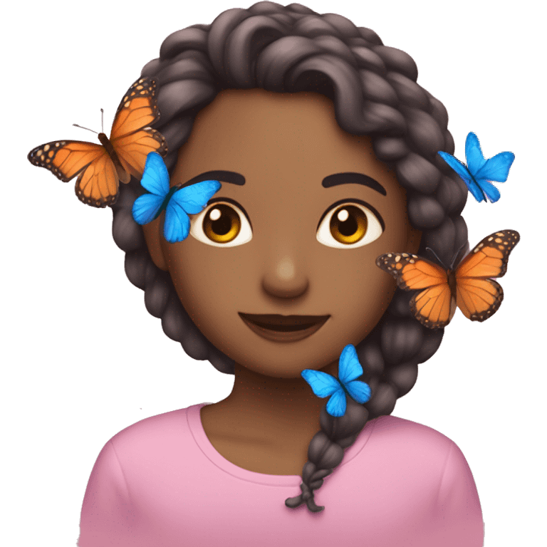 Una corazón con mariposas  emoji