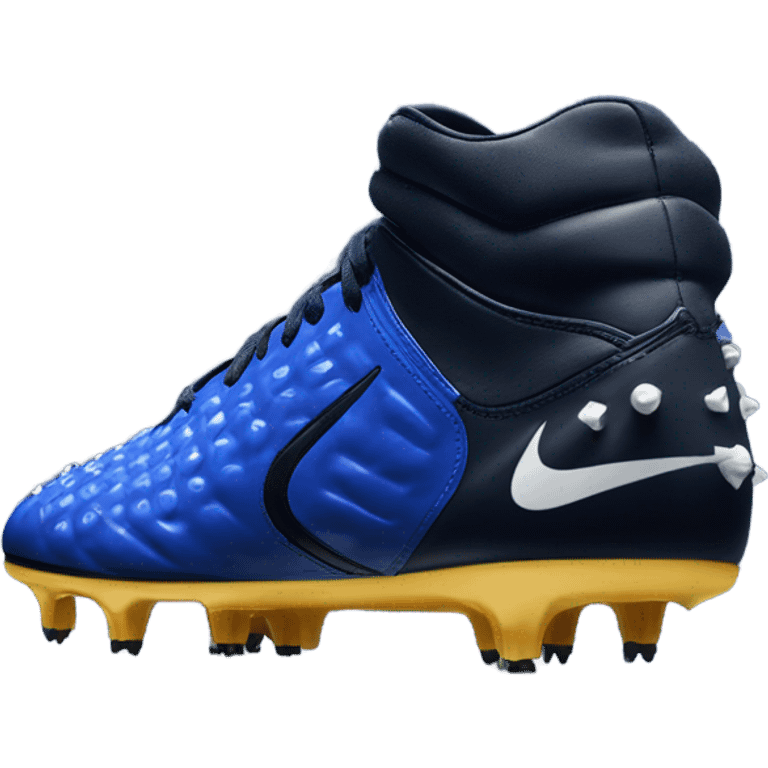 Nike tiempo cleats with studs the tiempo the legends dark vlue and blavk make it almost like the real life ones make it point to the right emoji