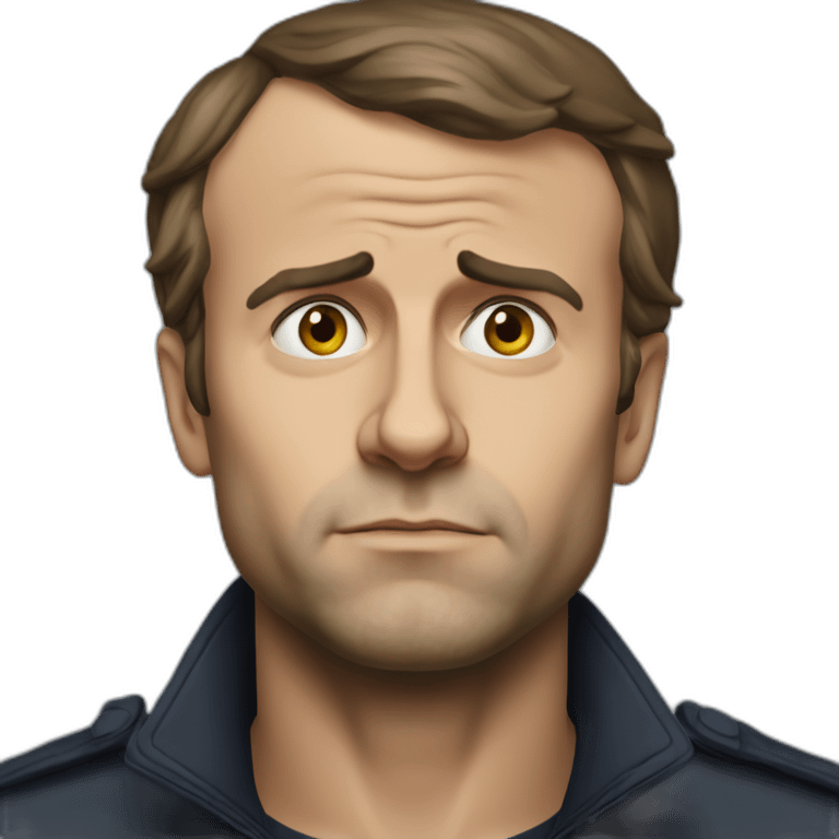 Sad Emanuel Macron emoji