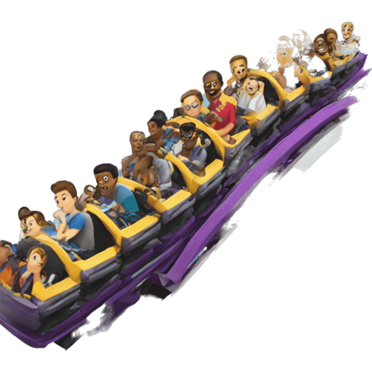 Cool rollercoaster emoji