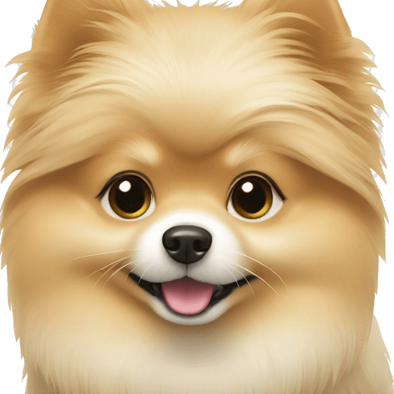 Creme pomeranian girl emoji