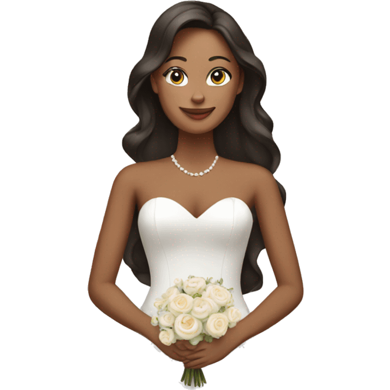 woman on a wedding gown emoji