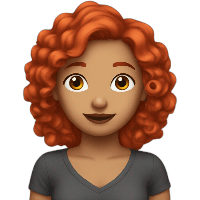 MARIYAM joory red headed emoji