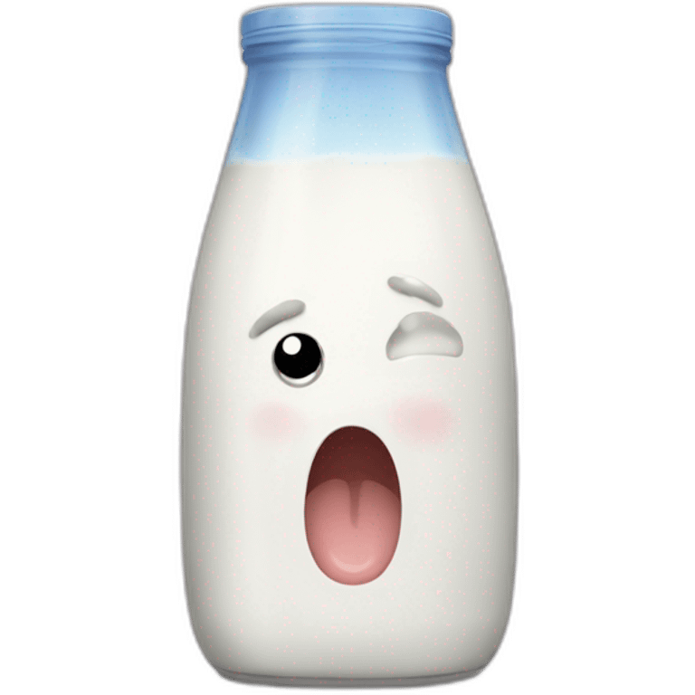 Woda drinking milk emoji