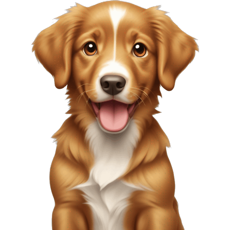 Nova Scotia duck tolling retriever puppy emoji