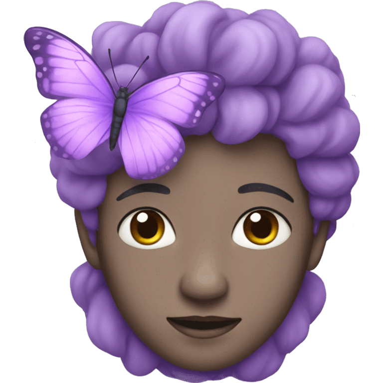 lilac butterfly  emoji