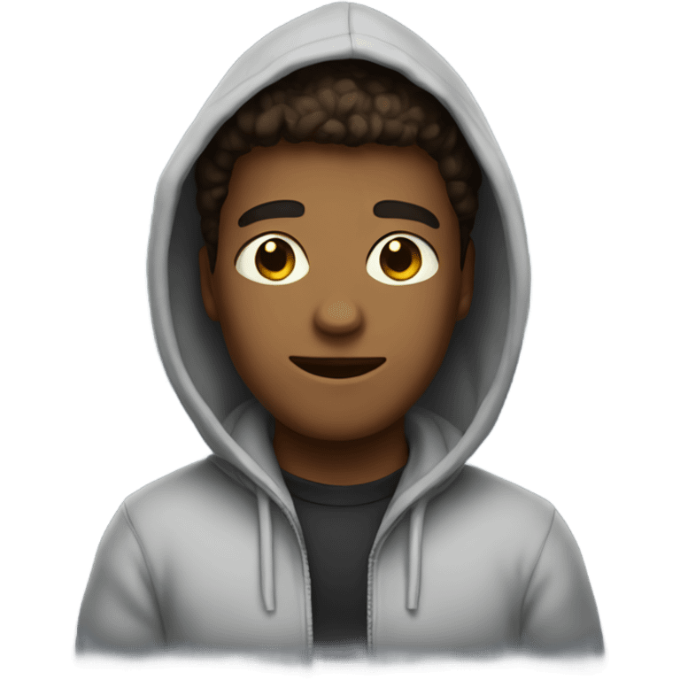 Jake wearing a hoodie emoji