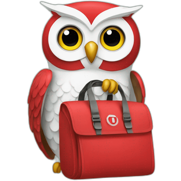 Owl with Twilio bag emoji