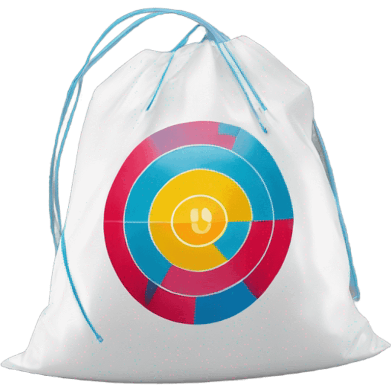 Plastic target bag emoji