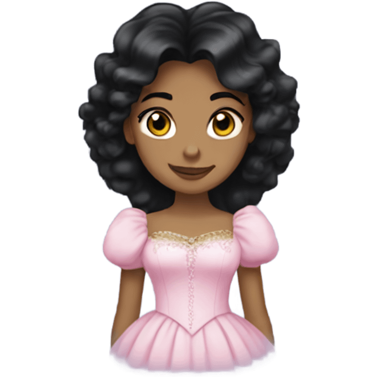 Glinda with black hair  emoji