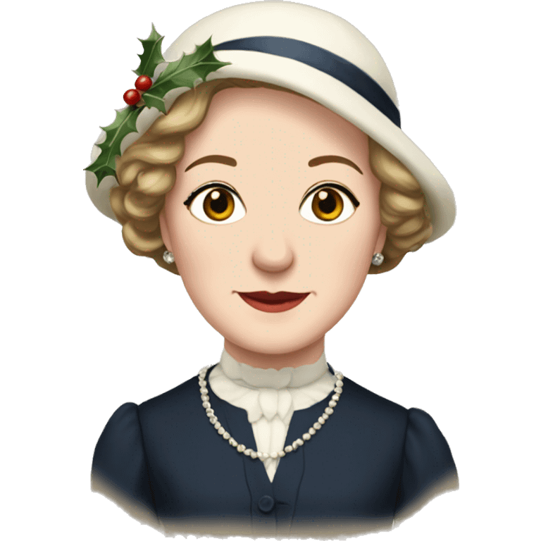 Mary Downton Abbey Christmas emoji