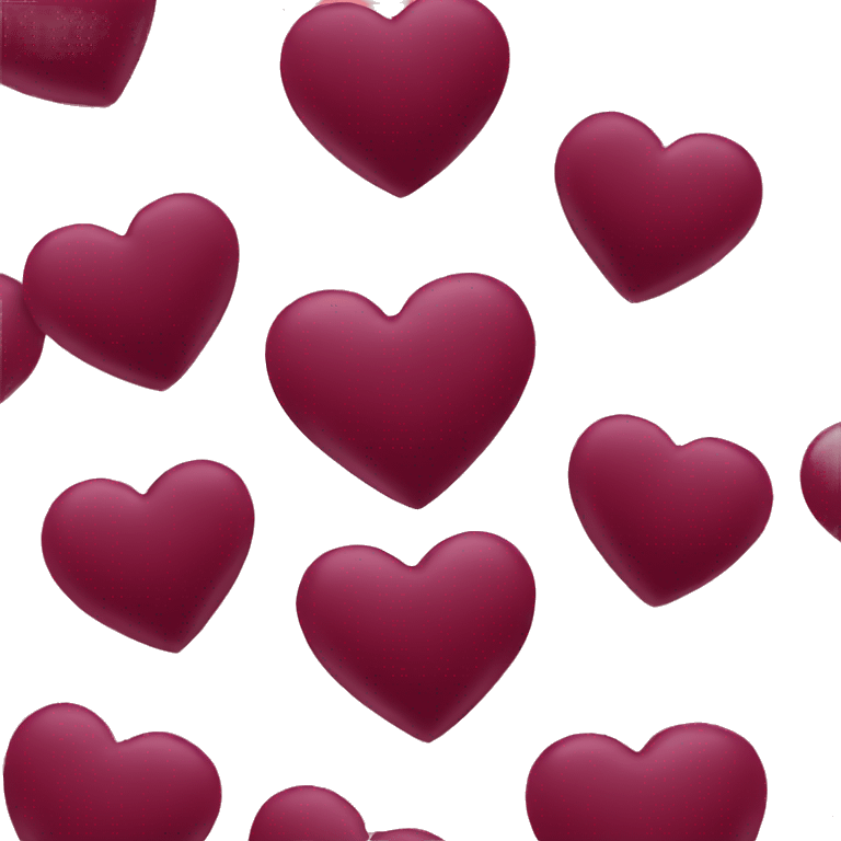 burgundy heart emoji