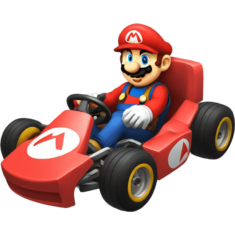 Go kart Mario emoji