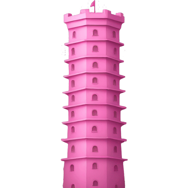 pink tower emoji