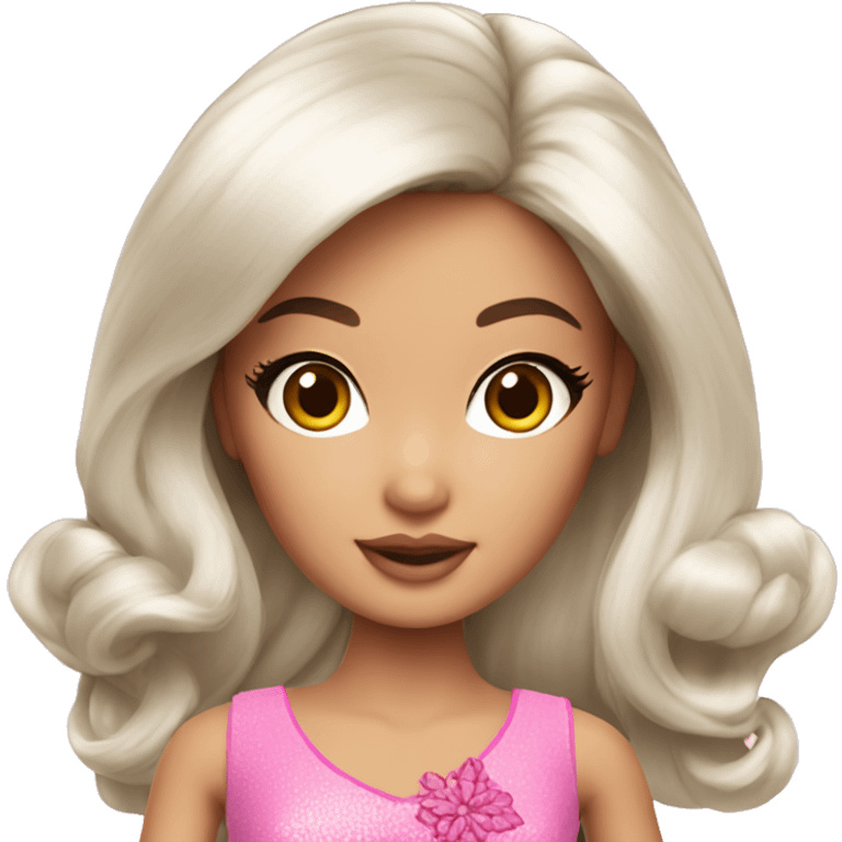 Beautiful Barbie asian emoji