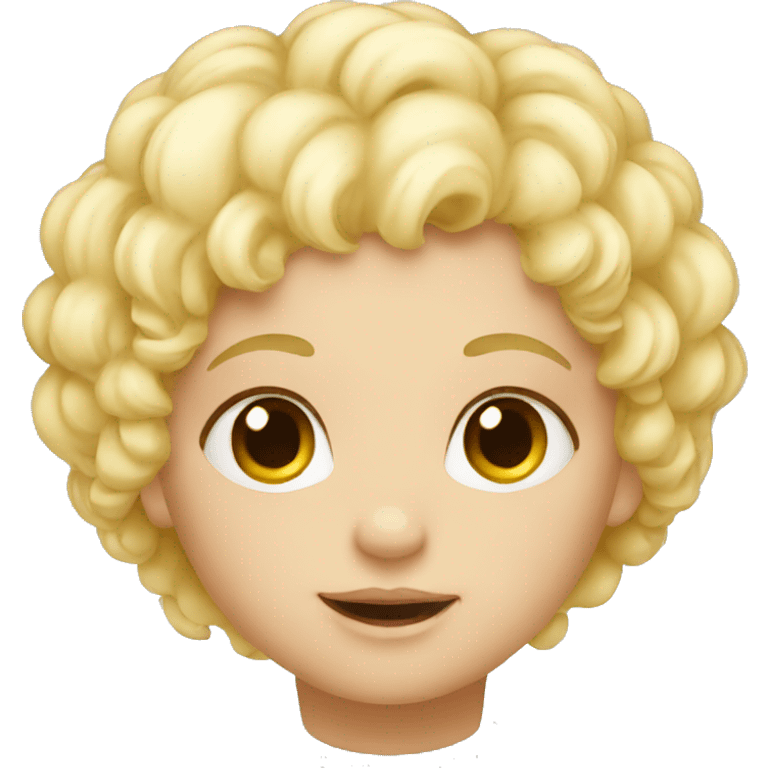 Twin blond babies emoji