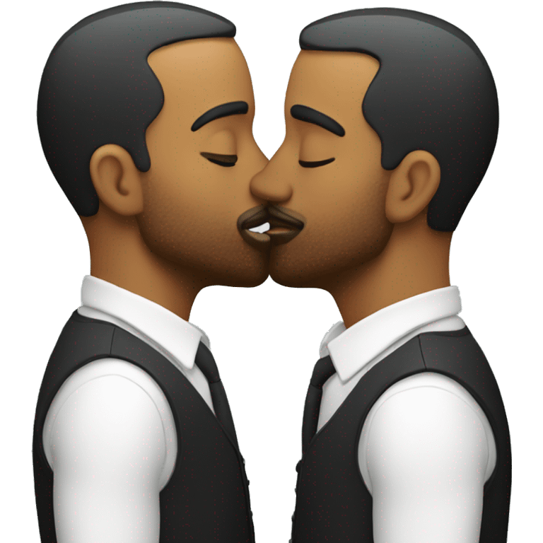 2 men kissing  emoji