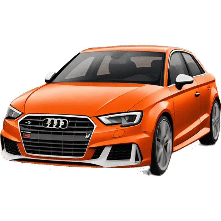 Orange audi s3 emoji