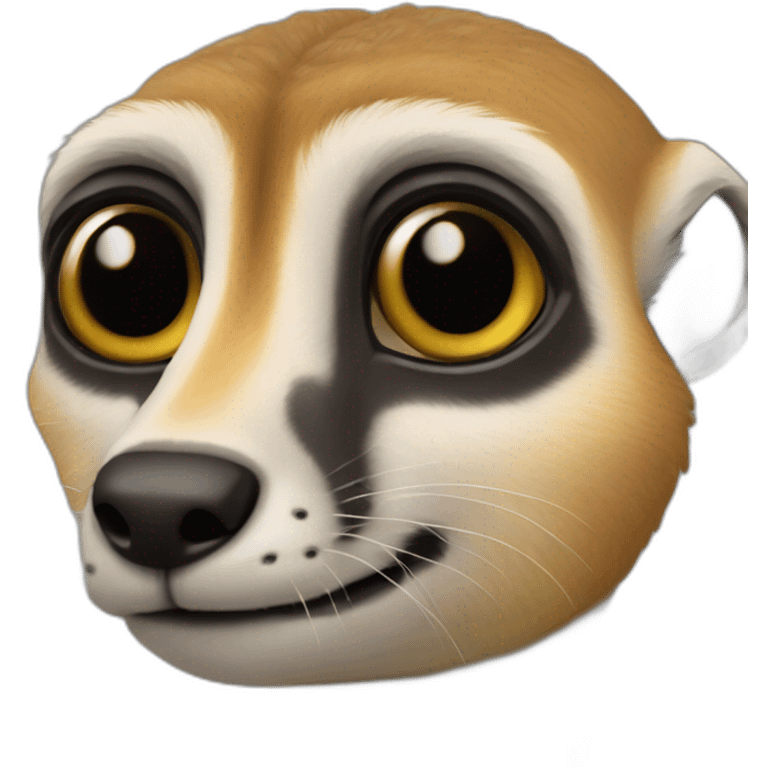 Suricate sur phacochère emoji