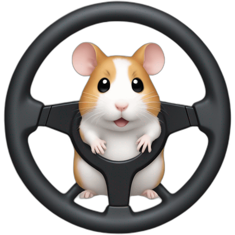 hamster running on a steering wheel emoji