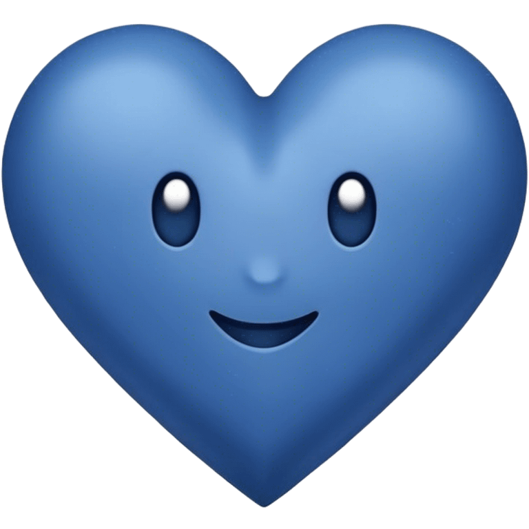 Dark blue heart with Have a good day in the middle emoji